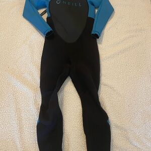 O'Neill Kids Aqua and Black One Piece Wetsuit